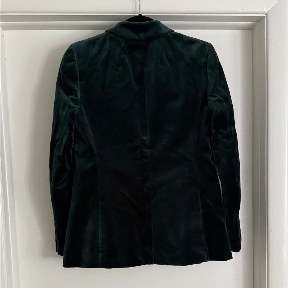 J. Crew Dark Green Velvet Blazer - Picture 5 of 5